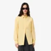 Oversized-Baumwollhemd mit Knöpfen für Damen