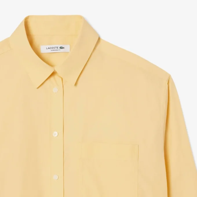 Oversized-Baumwollhemd mit Knöpfen für Damen