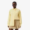 Oversized-Baumwollhemd mit Knöpfen für Damen