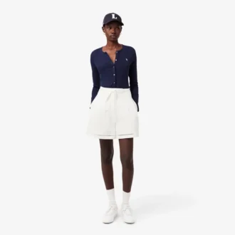 Oversized-Bermudashorts aus fließendem Leinen- und Polyester-Blend