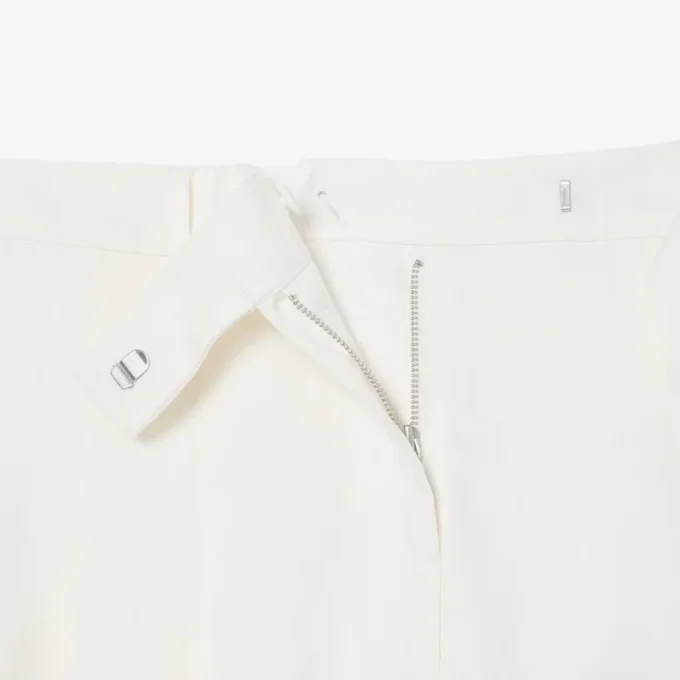 Oversized-Bermudashorts aus fließendem Leinen- und Polyester-Blend