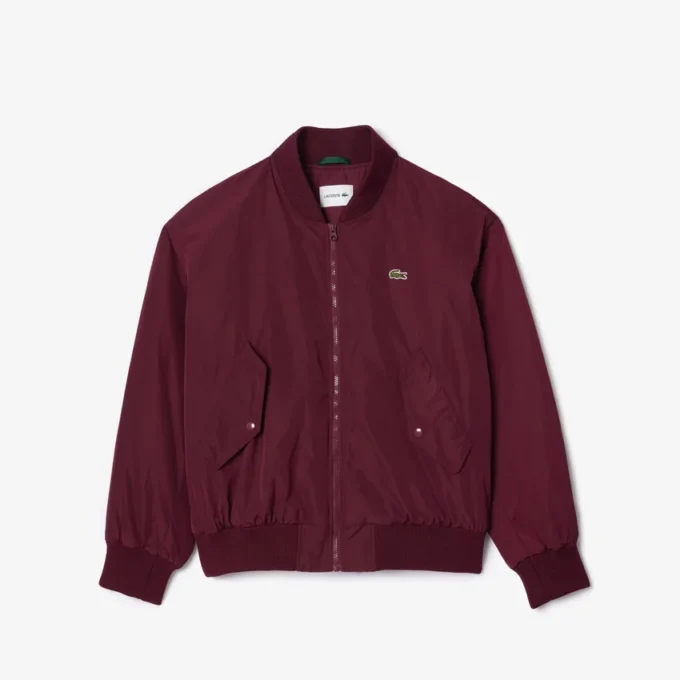 Oversized-Bomberjacke für Damen mit gerippten Bündchen