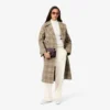 Oversized-Faltenhose aus Flanell für Damen