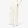 Oversized-Faltenhose aus Flanell für Damen
