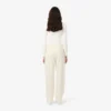 Oversized-Faltenhose aus Flanell für Damen