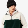 Oversized-Fleece-Sweatshirt mit hohem Kragen für Damen
