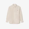 Oversized-Hemd aus Leinen-Blend