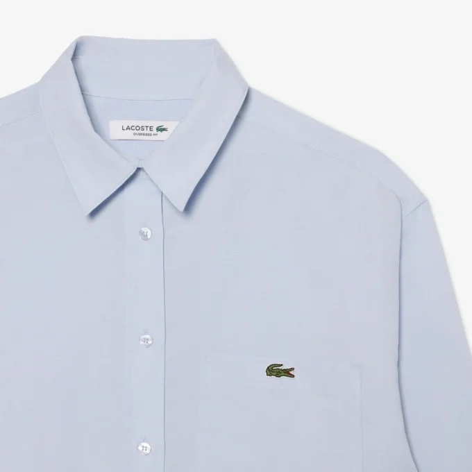 Oversized-Hemd aus Leinen-Blend