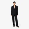 Oversized-Hose aus fließendem Piqué