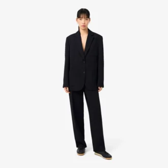 Oversized-Hose aus fließendem Piqué