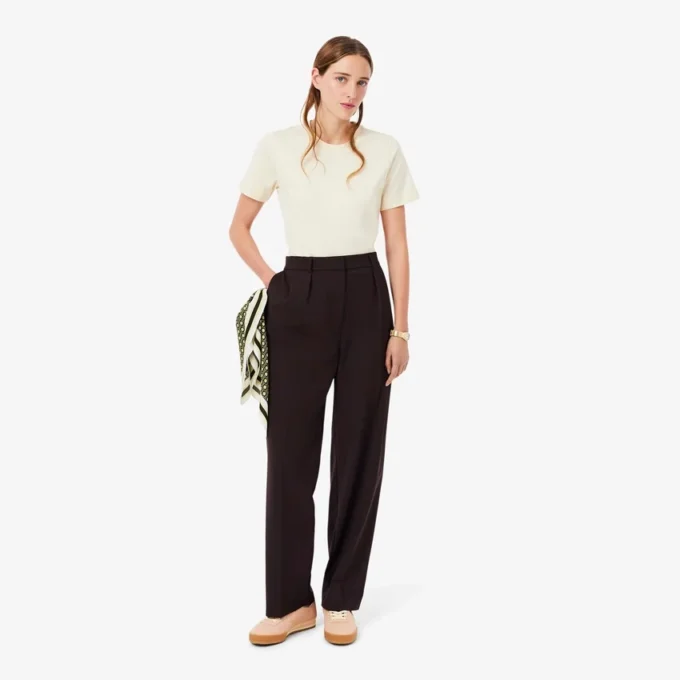 Oversized-Hose aus Woll-Blend