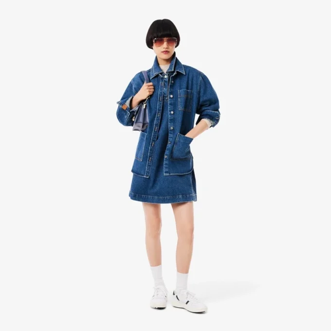 Oversized-Jeanshemd für Damen