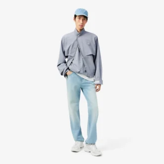 Oversized-Overshirt aus Woll-Blend