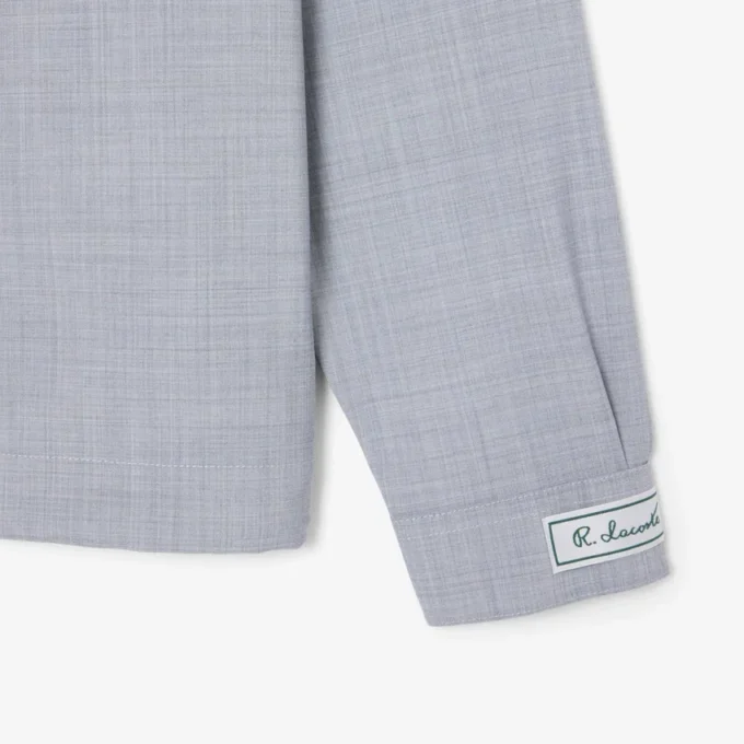 Oversized-Overshirt aus Woll-Blend