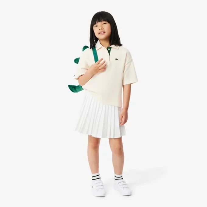 Oversized-Poloshirt für Mädchen