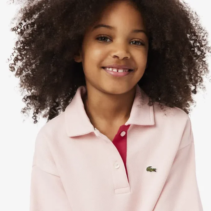 Oversized-Poloshirt für Mädchen