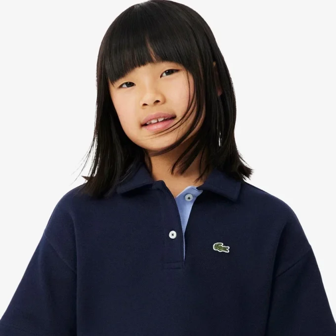 Oversized-Poloshirt für Mädchen