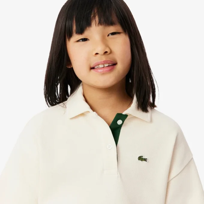 Oversized-Poloshirt für Mädchen