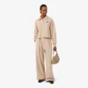Oversized-Poloshirt mit Rippstrick