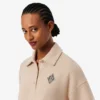 Oversized-Poloshirt mit Rippstrick