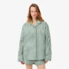 Oversized-Pyjama-Set aus gestreiftem Popeline