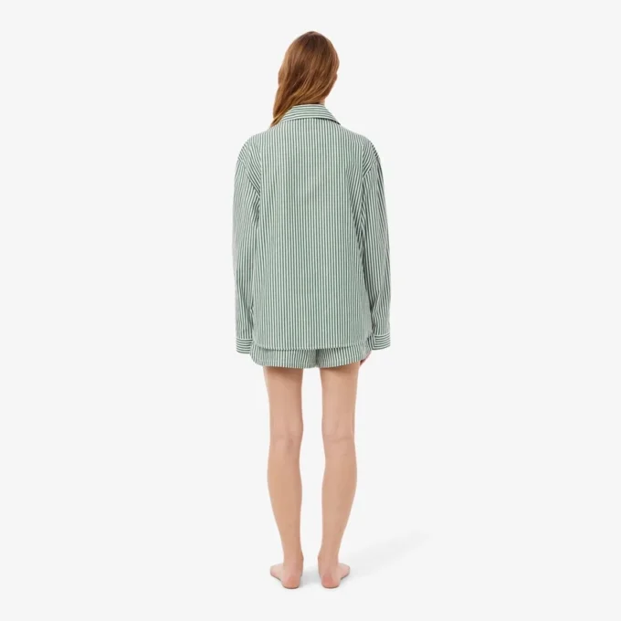 Oversized-Pyjama-Set aus gestreiftem Popeline