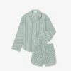 Oversized-Pyjama-Set aus gestreiftem Popeline