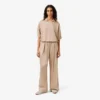 Oversized-Satin-Hose mit Gummizug