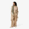 Oversized-Satin-Hose mit Gummizug