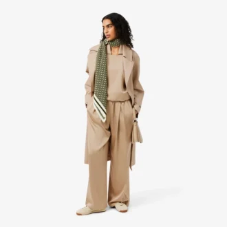 Oversized-Satin-Hose mit Gummizug