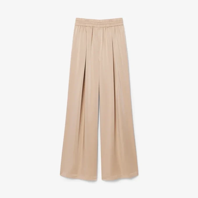 Oversized-Satin-Hose mit Gummizug