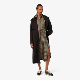 Oversized-Satinhemd mit Print