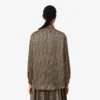 Oversized-Satinhemd mit Print