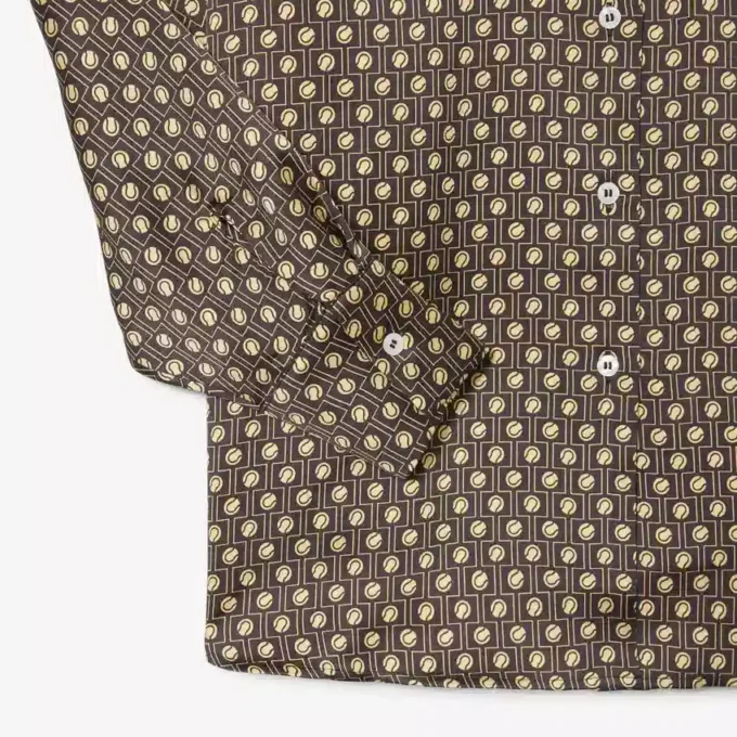 Oversized-Satinhemd mit Print
