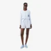 Oversized-Shorts aus Leinen-Blend