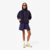 Oversized-Sweatshirt aus Velours mit Reißverschluss für Damen