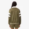 Oversized-Sweatshirt für Damen aus Satin mit Pointelle-Streifen