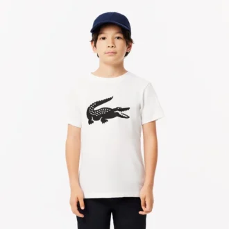 Oversized-Tennis-T-Shirt aus technischer Baumwolle für Kinder