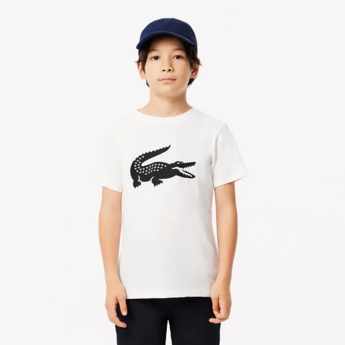 Oversized-Tennis-T-Shirt aus technischer Baumwolle für Kinder