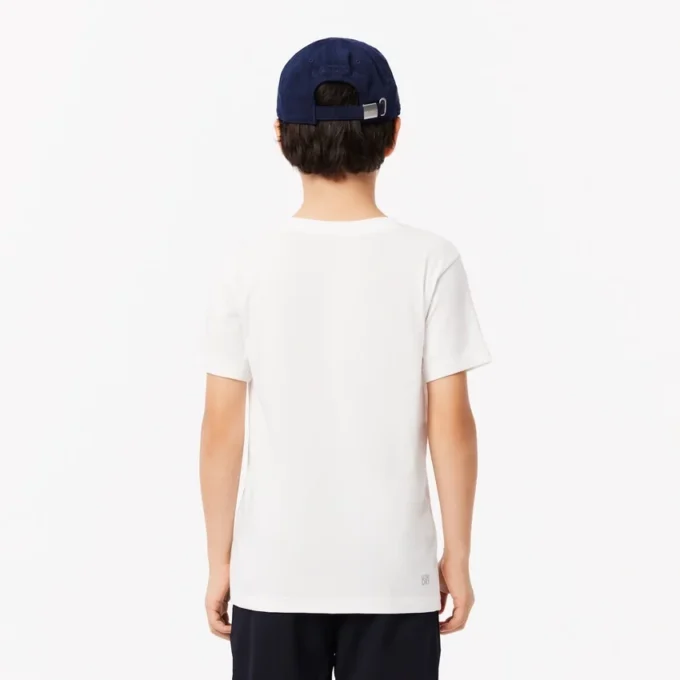 Oversized-Tennis-T-Shirt aus technischer Baumwolle für Kinder