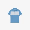 Petit Piqué Poloshirt mit Farbblock-Design