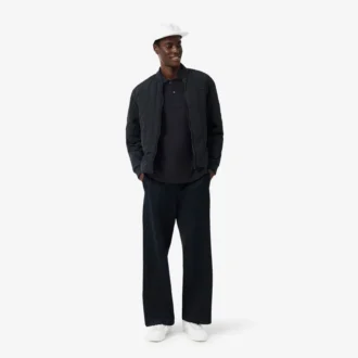 Petit-Piqué-Poloshirt mit Stickerei im klassischen Schnitt