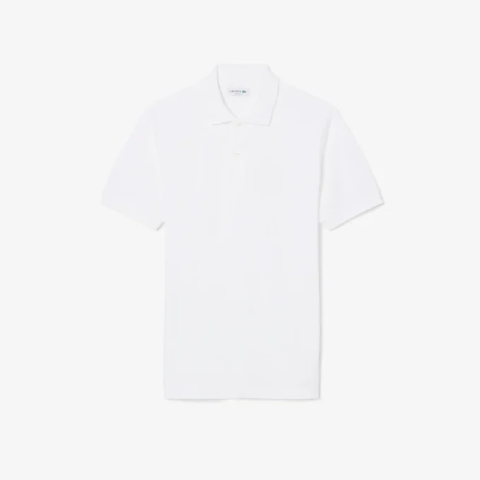 Petit-Piqué-Poloshirt mit Stickerei im klassischen Schnitt