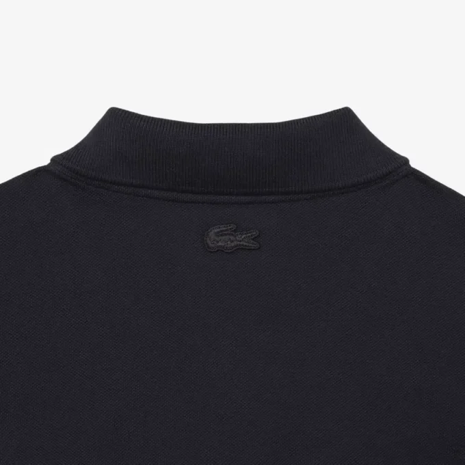 Petit-Piqué-Poloshirt mit Stickerei im klassischen Schnitt