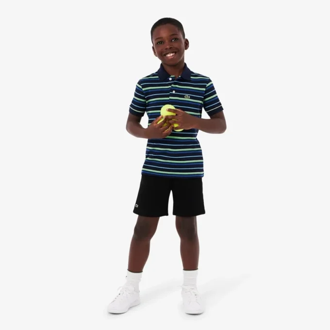 Petit Piqua Poloshirt für Jungen mit Kontraststreifen