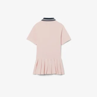 Plisseerock-Piqué-Polokleid