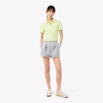 Plissierte Baumwollshorts