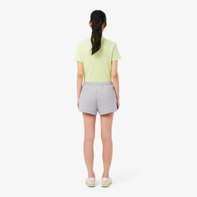 Plissierte Baumwollshorts