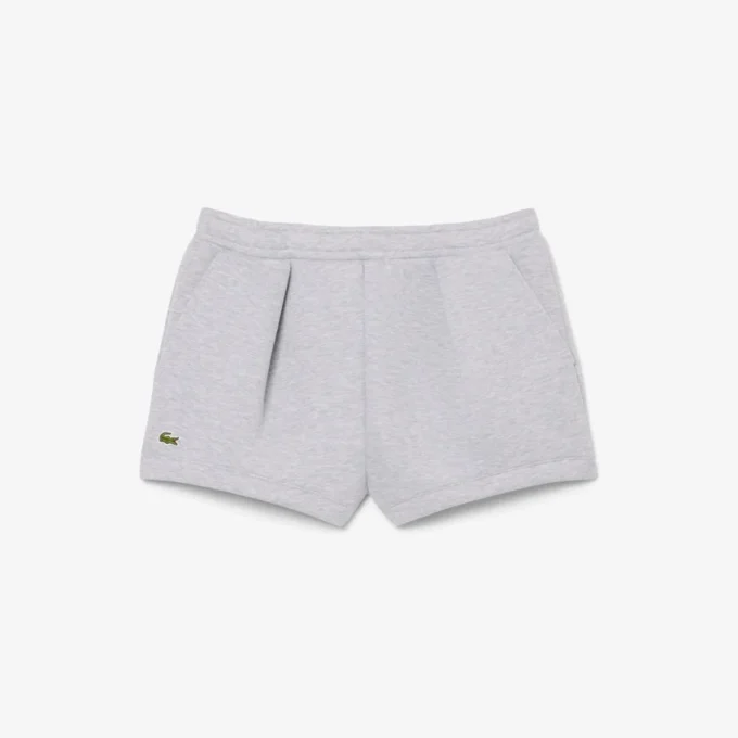 Plissierte Baumwollshorts