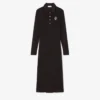 Polo-Kleid mit gesticktem Emblem und schmaler Passform